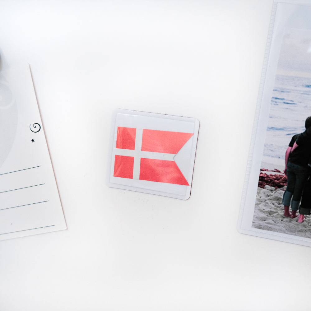 Magnetlomme 3,5x4,5 cm., Hvid