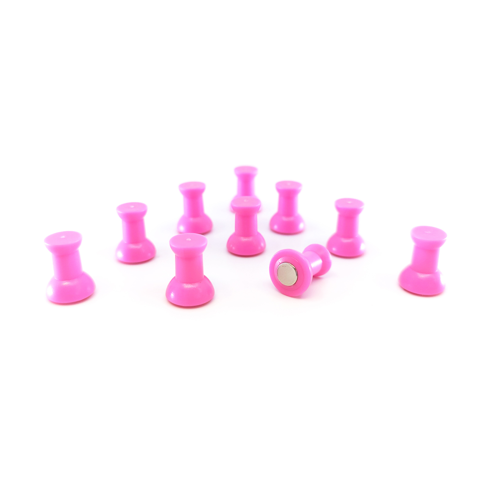 STIFT magneter, pink 10-pak - køleskabsmagneter