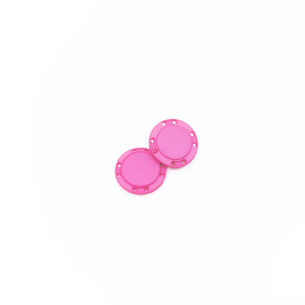 Sy-i-magnet knap rund Ø26 mm., mørk rosa