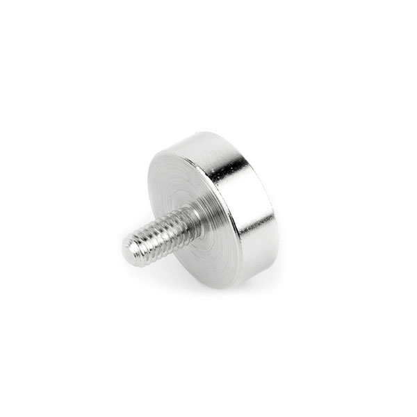 Pottemagnet m. udvendigt gevind, Ø25 mm.