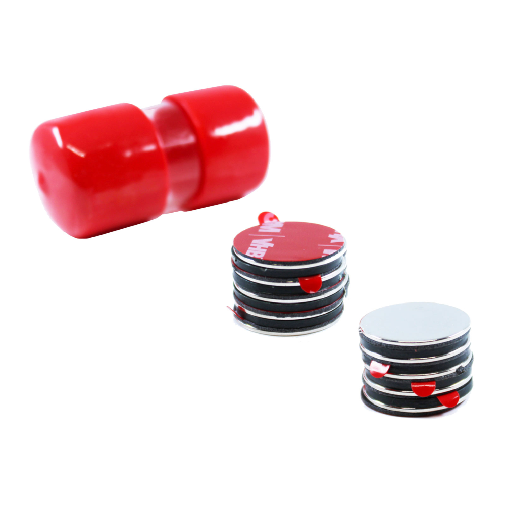 Power magneter, Skive 20x1 mm. m/lim, 10-pak