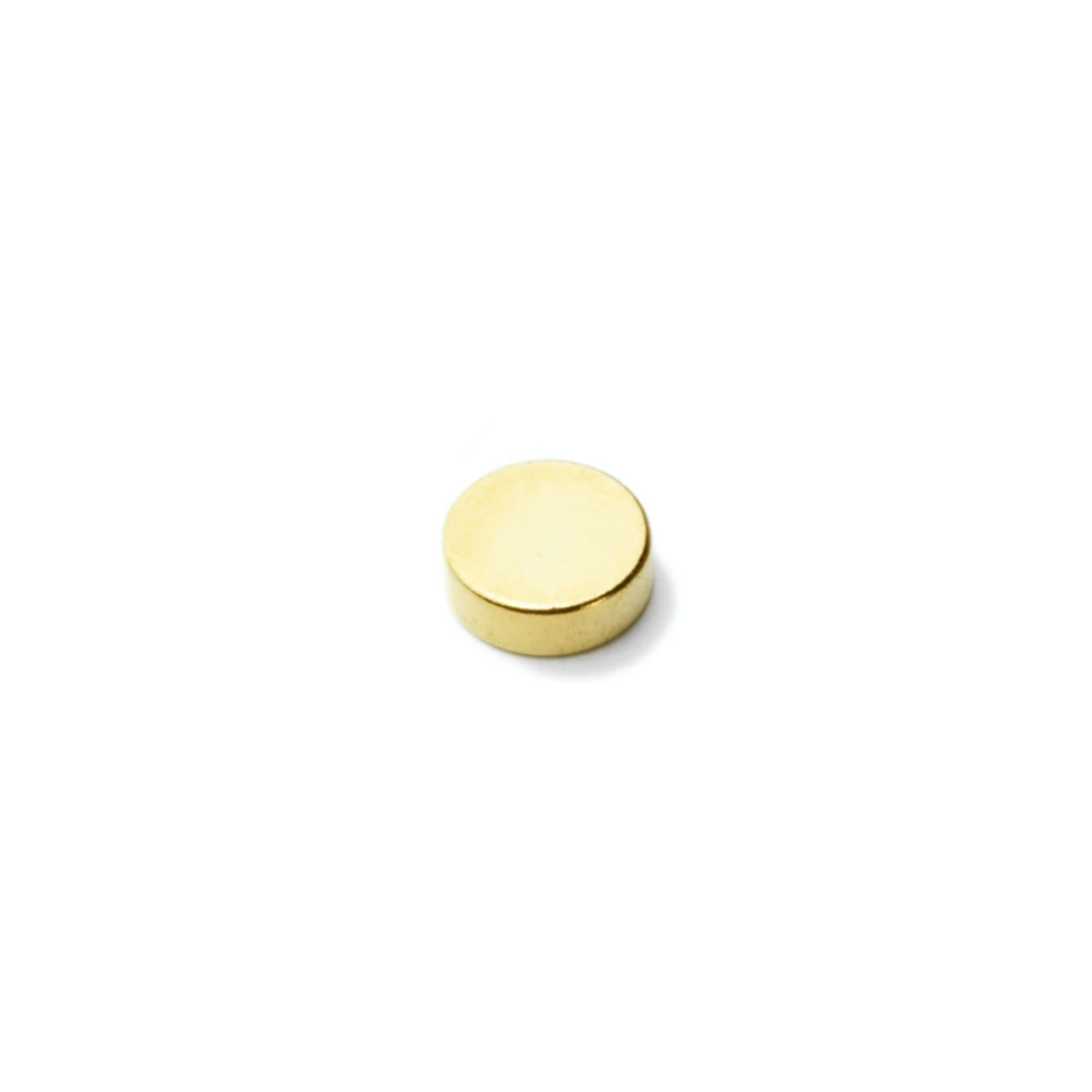 Power magnet, Skive 6x3 mm., Guld