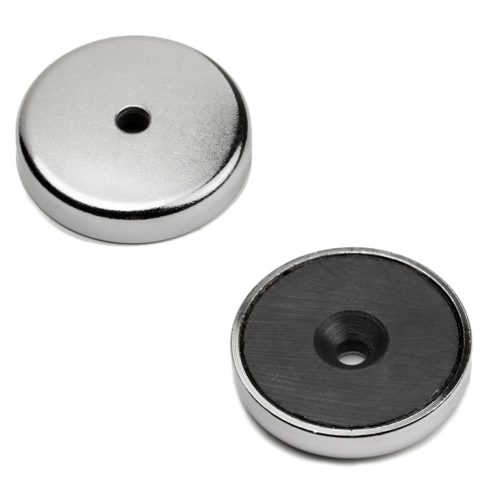 Undersænket pottemagnet, Ø48 mm. - Ferrit