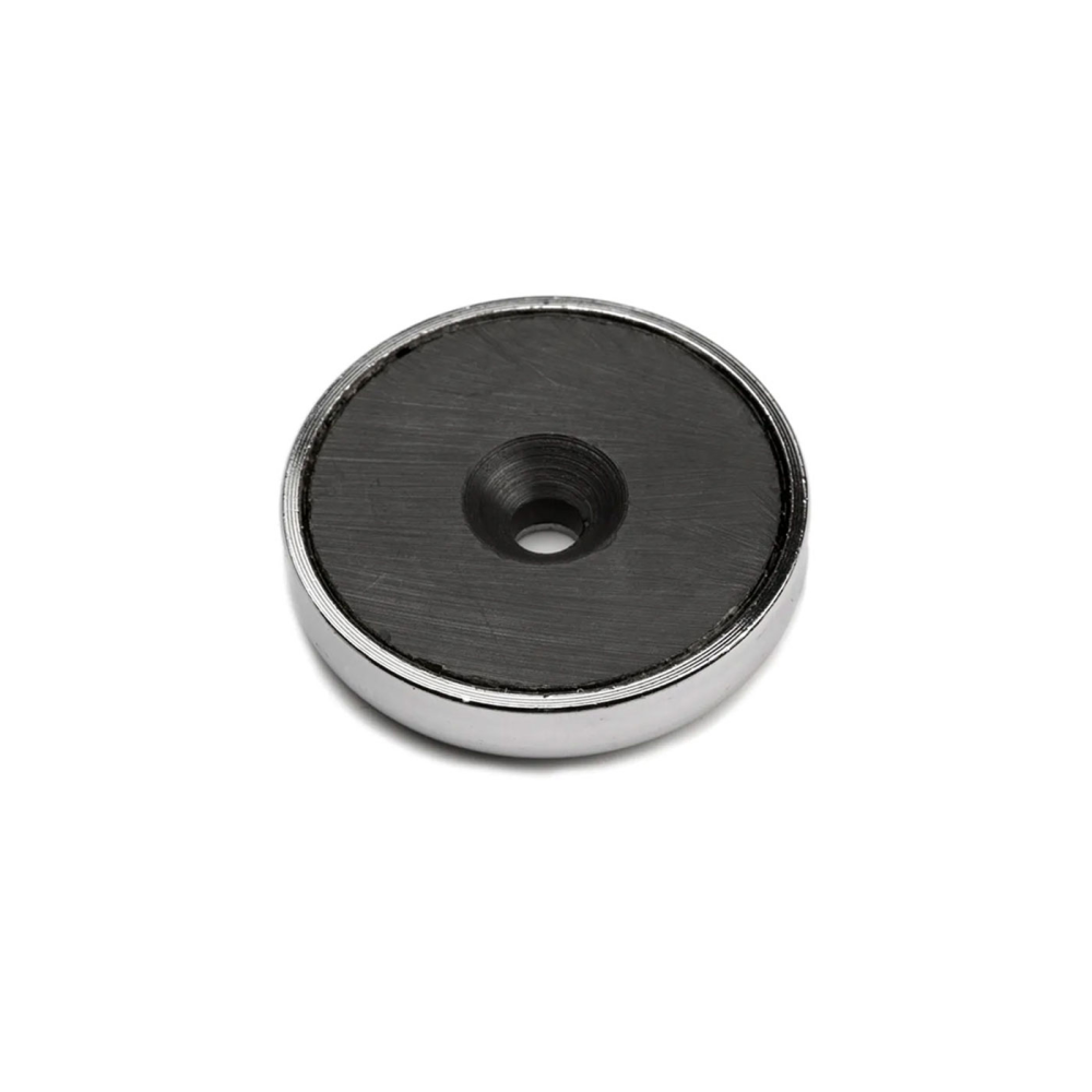 Undersænket pottemagnet, Ø48 mm. - Ferrit