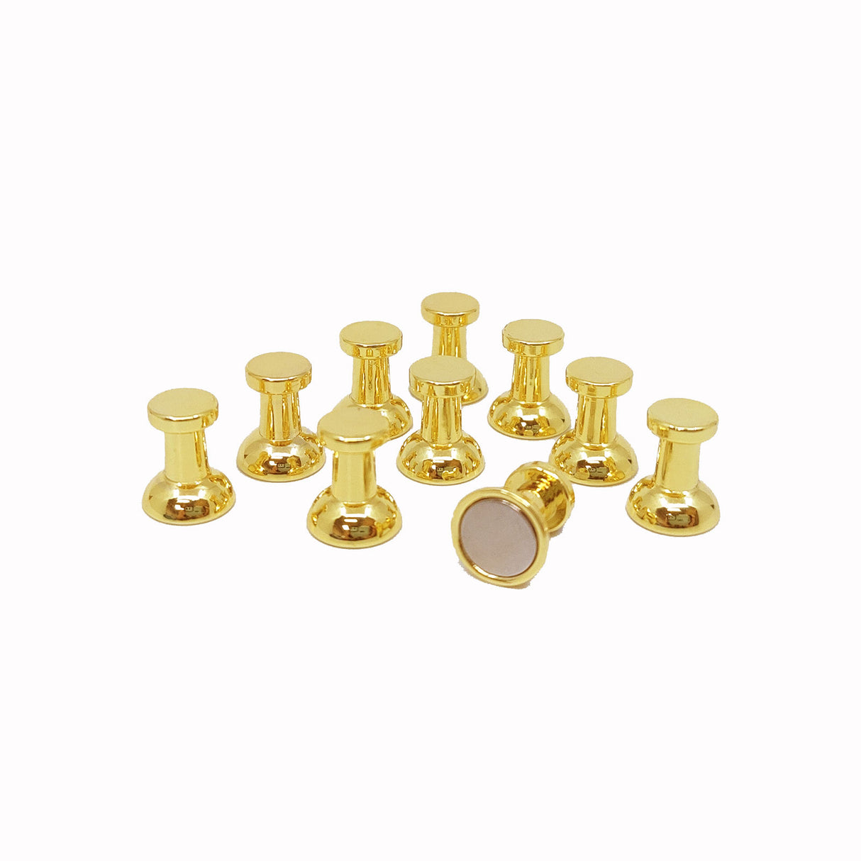 STIFT magneter, guld 10-pak - køleskabsmagneter