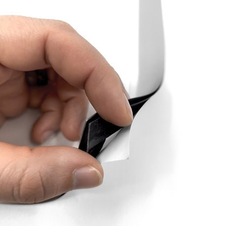 Vinduesdisplay A4 m/magnetisk ramme, Sølv