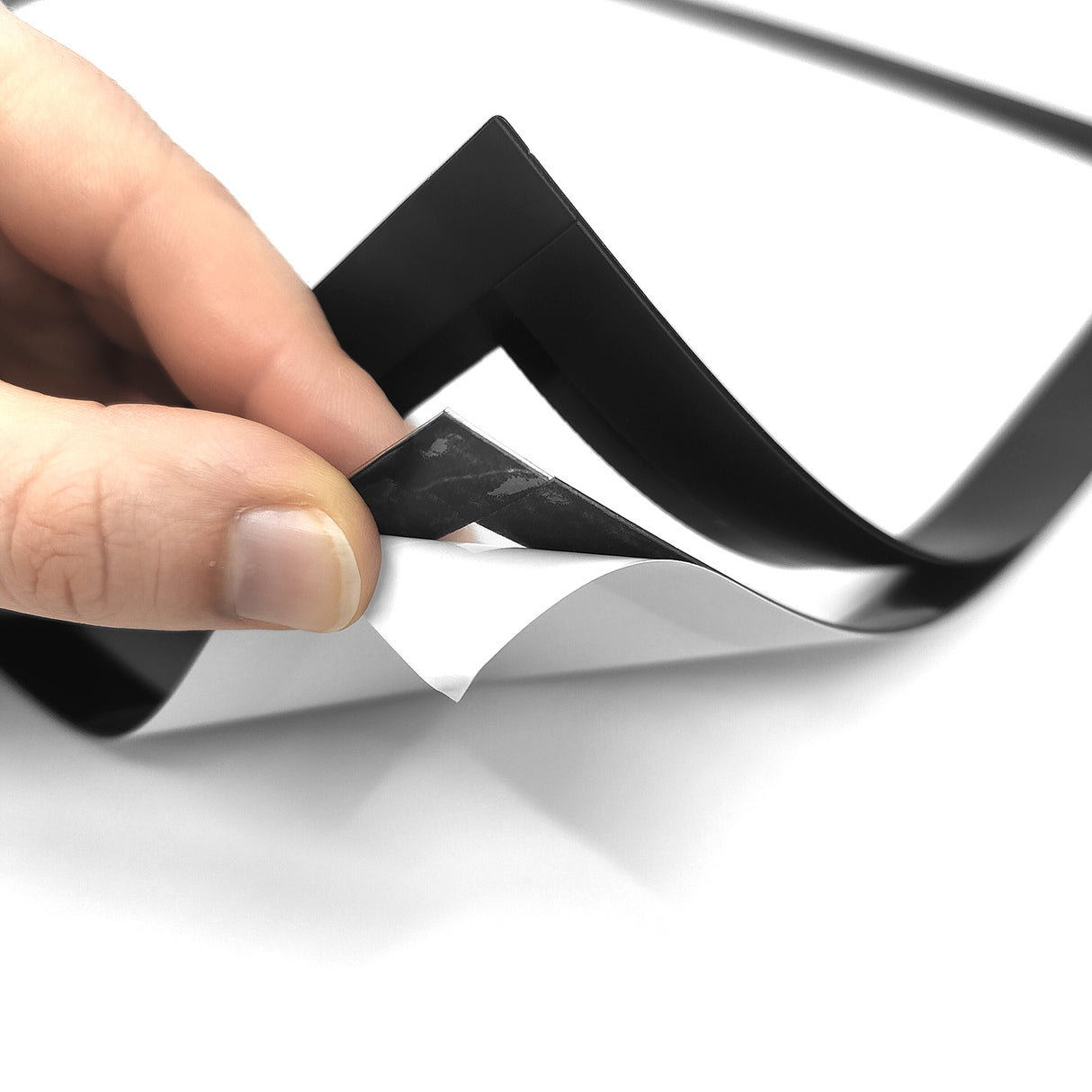 Vinduesdisplay A5 m/magnetisk ramme, Sort