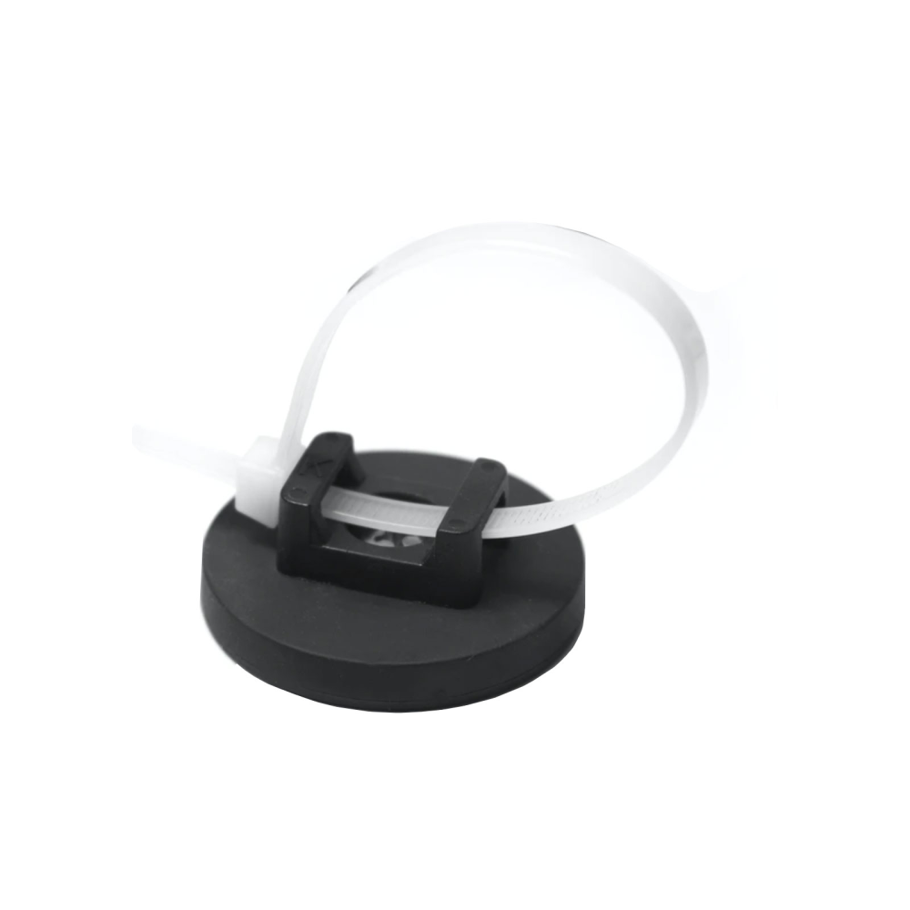 Gummimagnet Ø31 mm. som kabelholder