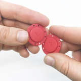 Sy-i-magnet knap rund Ø26 mm., rød