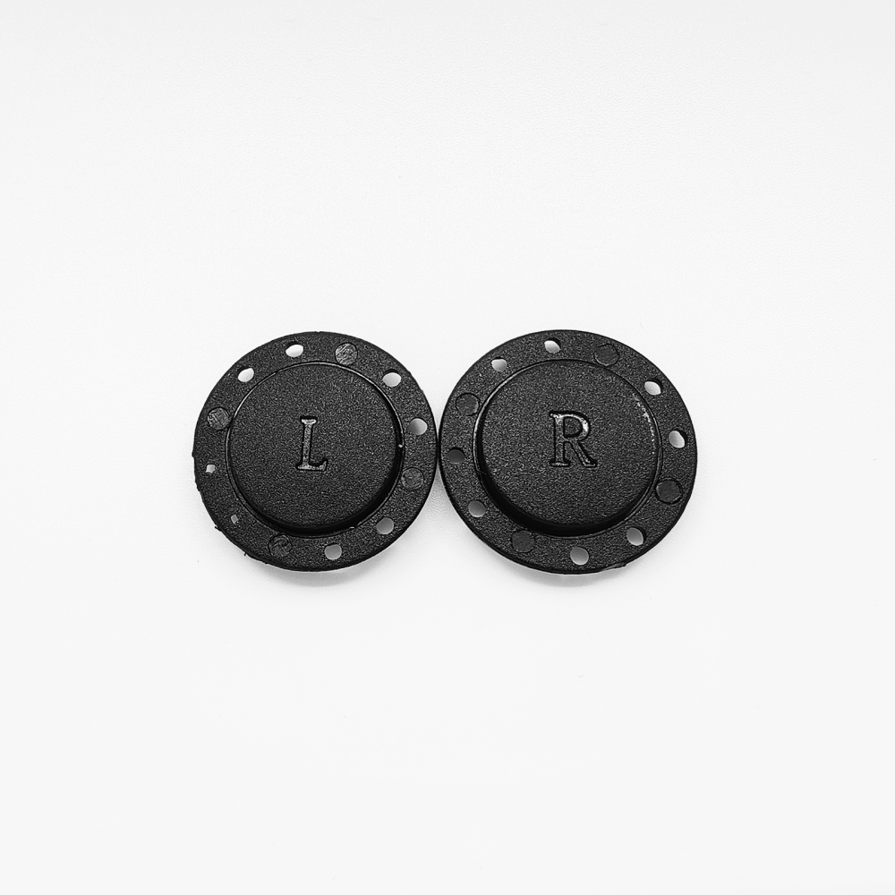 Sy-i-magnet knap rund Ø26 mm., sort