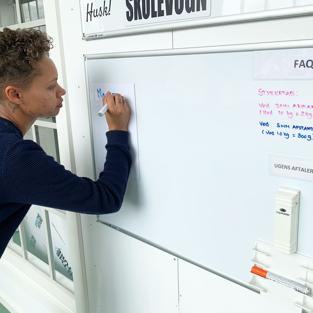 Magnetark m/skrivbar overflade, A3 hvid