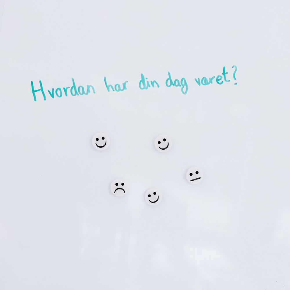 Smiley Magneter, 3-pak hvid, Rund - Kraftige magneter