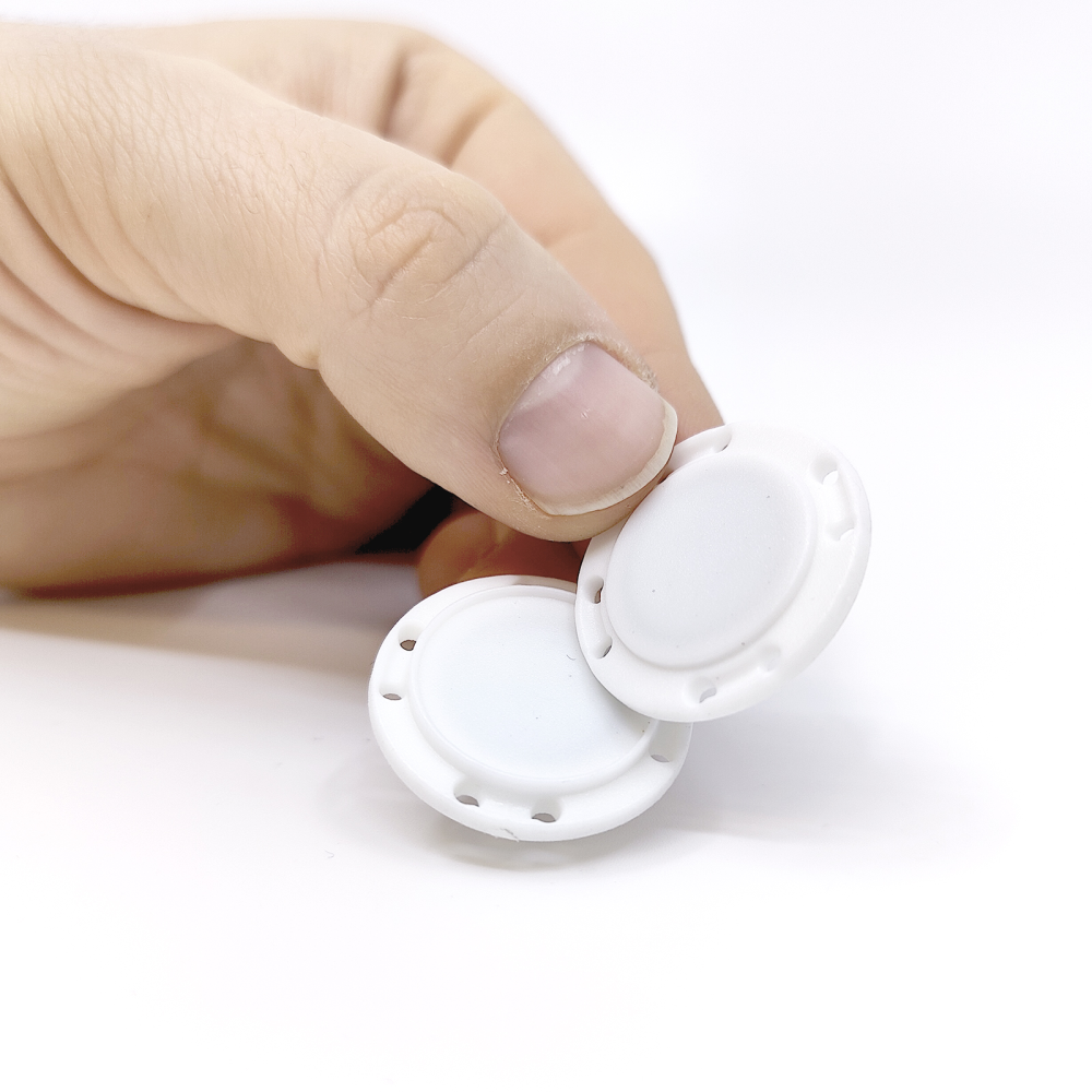 Sy-i-magnet knap rund Ø26 mm., hvid