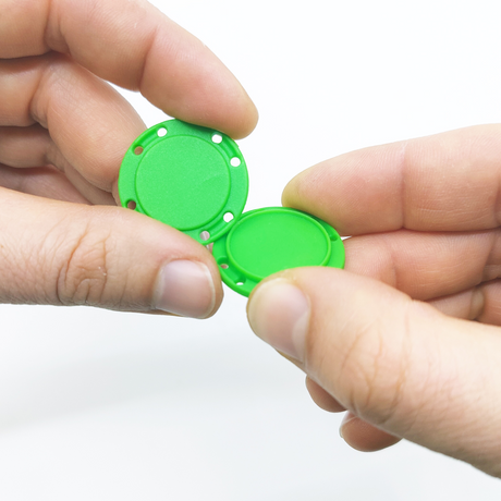 Sy-i-magnet knap rund Ø26 mm., grøn
