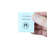 Magnetlomme 3,5x4,5 cm., Hvid