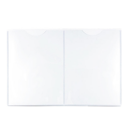 Magnetlomme dobbelt A5 i hvid