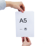 Magnetlomme A5, Hvid