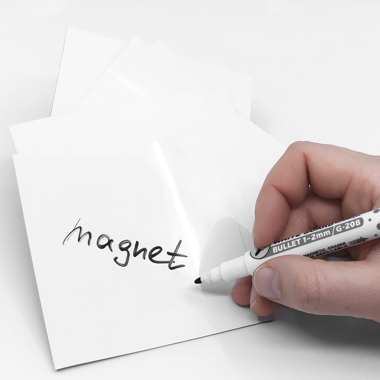 MagNotes 6-pak 10x10 cm. - Hvid