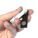 Magnetisk navneskilt m/plast 4,5 cm.