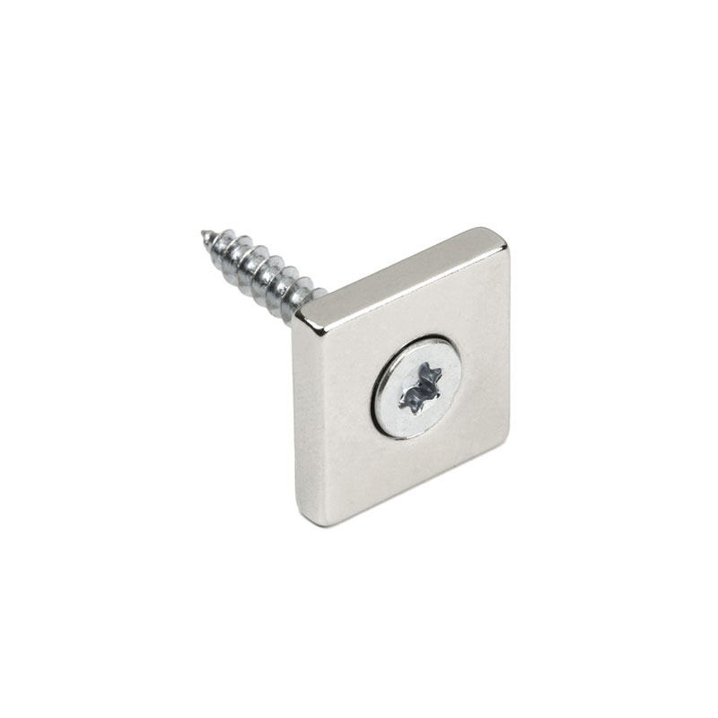 Undersænket powermagnet 20x20x4 mm.