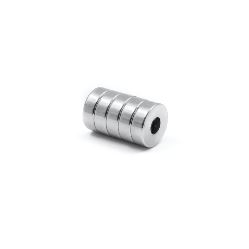Undersænket powermagnet, Ring 12x4 mm.
