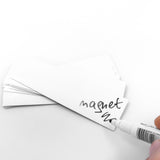 MagNotes 12-pak 10x3 cm. - Hvid