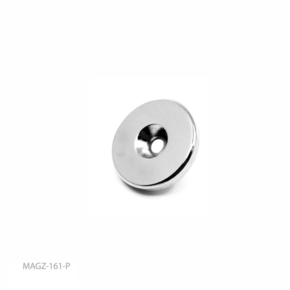 Undersænket powermagnet, Ring 23x4 mm.