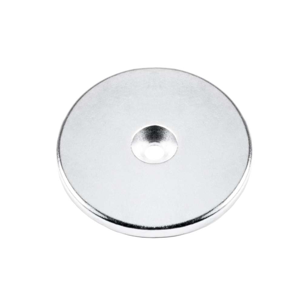 Undersænket powermagnet, Ring 50x4 mm.