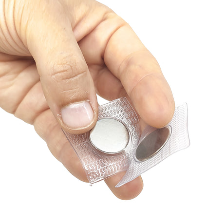 Sy-i magneter 18x2 mm. firkant, 2-pak