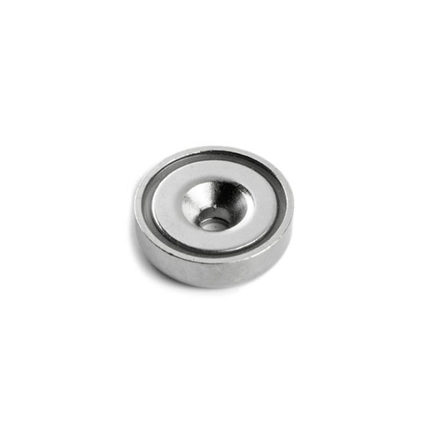 Undersænket pottemagnet, Ø32 mm. - Neodymium